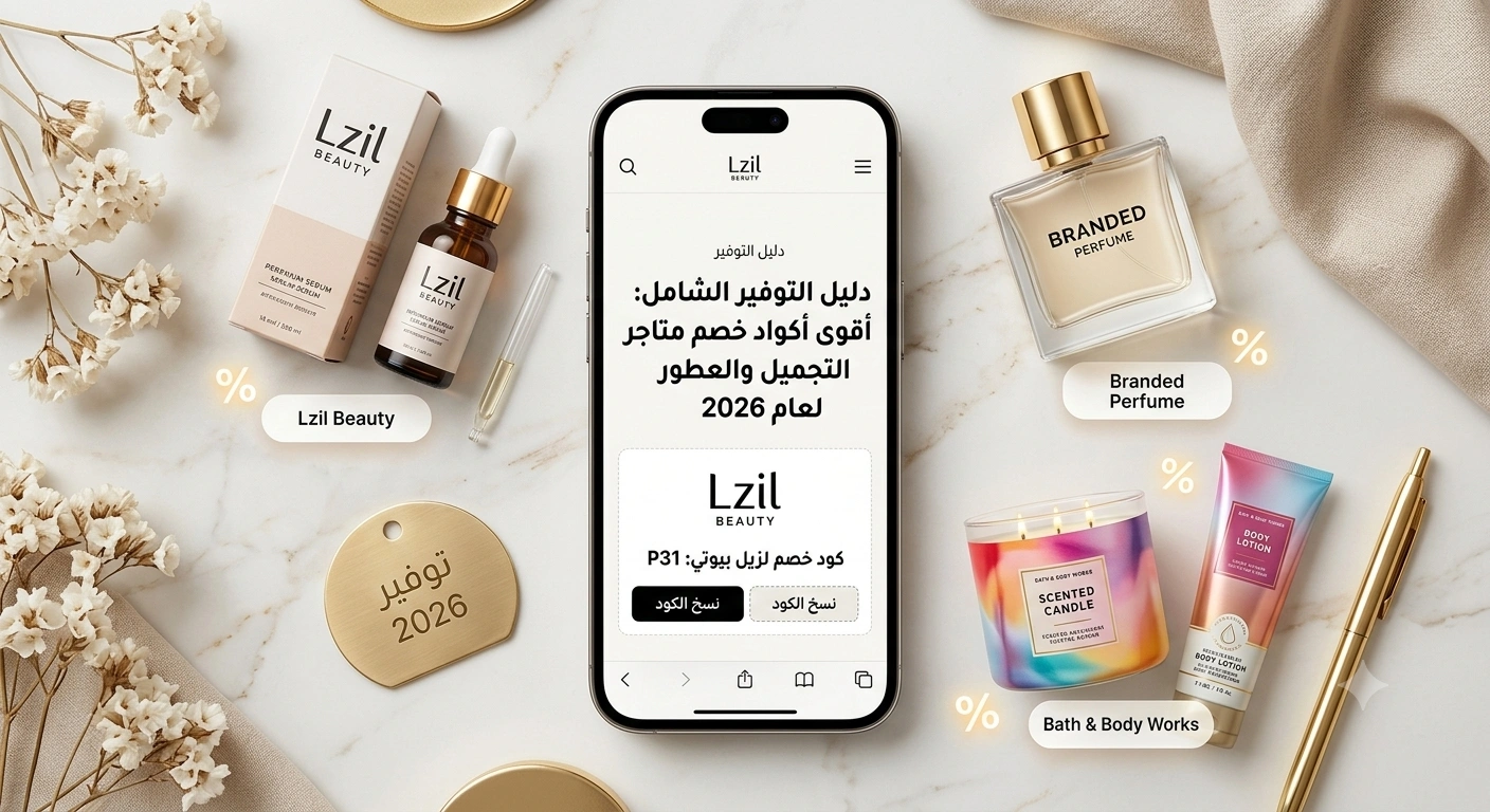 دليل التوفير الشامل: أقوى أكواد خصم متاجر التجميل والعطور لعام 2026
